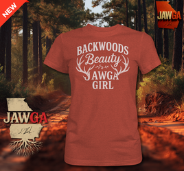 Backwoods Beauty Ladies T-Shirt by Jawga Originals