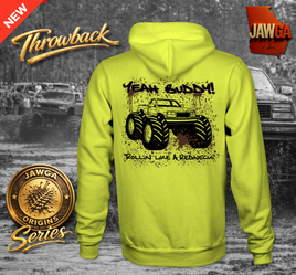 JAWGA Origins Throwback High Vis Green Hoodie