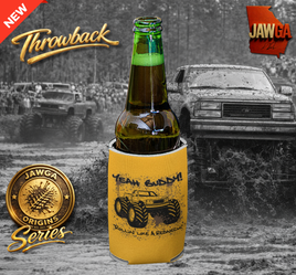 JAWGA Origins Rollin like a Redneck High Res Orange Truck Koozie