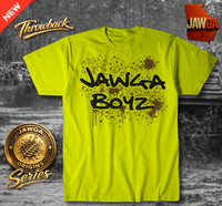 JAWGA Boyz Origins throwback High Vis Green T-Shirt