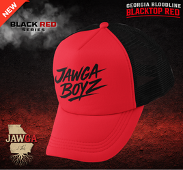 Georgia Bloodline "Red" and Black JAWGA Series Trucker Hat