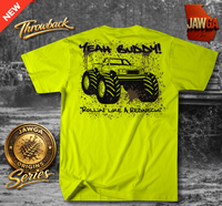 JAWGA Boyz Origins throwback High Vis Green T-Shirt