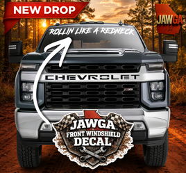 Jawga Boyz Rollin Like A Redneck Windshield Decal