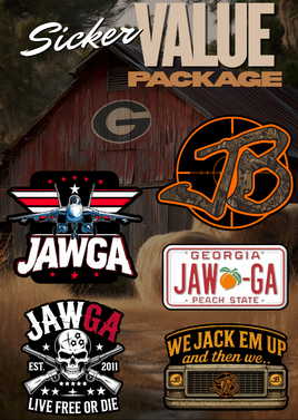JAWGA Sicker Value Package – 5 Pack